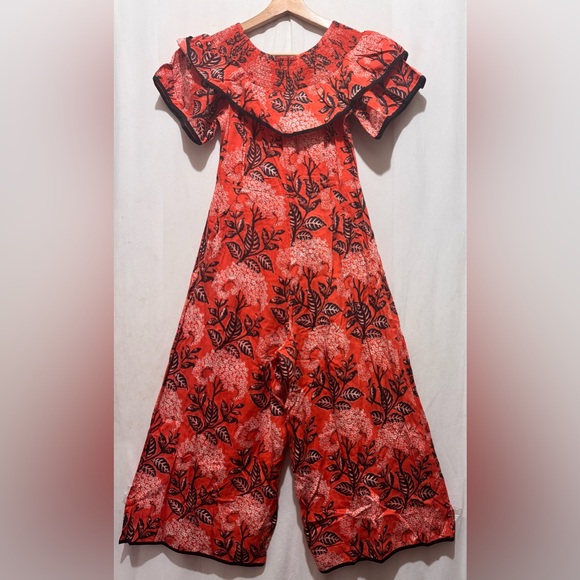 KOPAL Chic Red Floral Jumpsuit - Picture 1 of 7